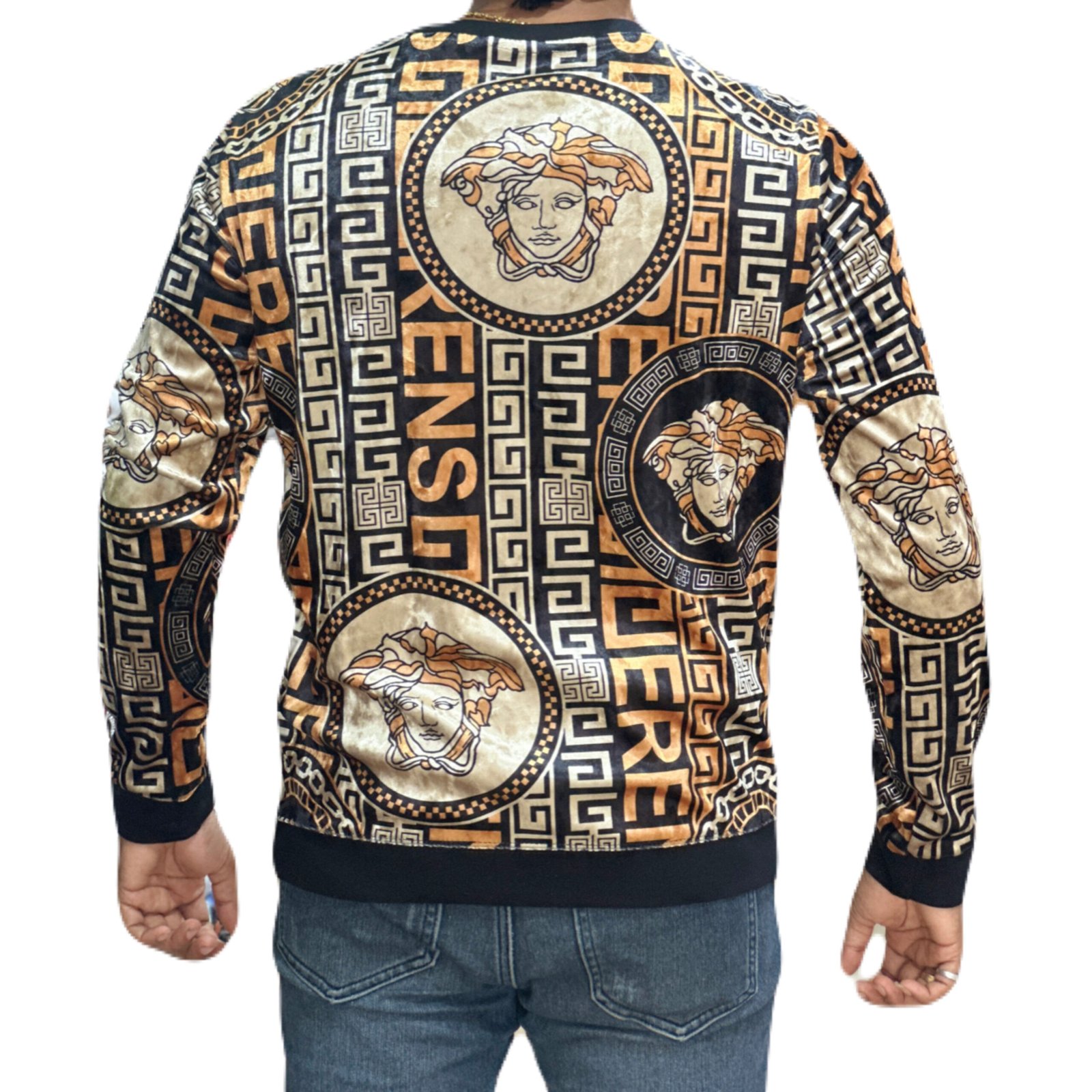 Medusa & Geometric Print T-Shirt - Image 2