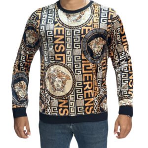 Medusa & Geometric Print T-Shirt